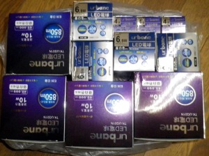 購入したLED電球 購入したLED電球
